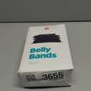 Pet Parents Washable Belly Bands for Male Dogs (3pack) + Extendrs of Durable Dog Diapers Male, Premium Male Dog Diapers & Dog Wraps (Large, Black) (Large (20-25"))