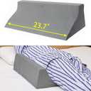 Fanwer Body Side Wedge Pillow for Sleeping 7.87 x 9.84 x 23.62 inch Bed Wedges Back Positioners Inclined Positioning Wedge for Adults for Recovery After Surgery Back Pain, Foot, Pregnancy Support (24in)