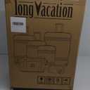 LONG VACATION Luggage Set 6 Piece Suitcase with Spinner Wheels, ABS+PC Hardshell Luggage with TSA Lock & YKK Zipper