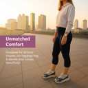 SATINA High Waisted Leggings for Women - Comfortable and Stretchy in Versatile Sizes and Colors (Black)