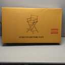 Casual Home 24" Director's Chair Black Frame-with Black Canvas, Counter Height