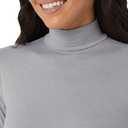 32 Degrees Women's Cozy Heat Base Layer Mock Neck Top - Thermal Long Sleeve Shirt for Winter Layering