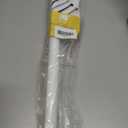 White Curtain Rods for Windows 28-48 inch, 1 Pack 5/8" Curtain Rod Set with Brackets, Splicing Adjustable Curtain Rod for Bedroom, Kitchen, Living Room, Matte White