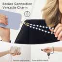 POSADINA Natural Stone Phone Charm, Beaded Healing Phone Wrist Strap, Handmade Cellphone Chain Lanyard with Tether Tab
