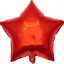 Red Star Shape Foil Balloon, 10pcs Big Mylar Helium Balloons for Birthday Party Wedding Party Decoration 18 Inch