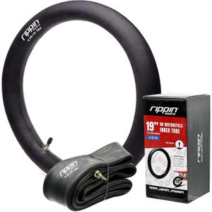 Rippin Moto 100/90-19 (4.10 X 19) Heavy Duty Motorcycle Tube - 3mm Thick - TR4 Valve - Fits Most 19" (4.10-19) Dirt Bike Tires