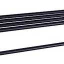 Juvale Black Bathroom Shelf & Towel Holder - 24-Inch Matte Black Aluminum Alloy - Wall-Mounted Towel Rack with Shelf for Shower - Bathroom Organizer & Storage