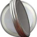 12 pack Mason Jar Lids Regular Mouth, Leak Proof and Secure (12, Regular Mouth)