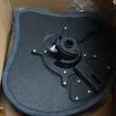 ROWELL Drum Throne with Backrest Hydraulic Drum Stool Height Adjustable Airlift Drum Thrones 4 Leg Heavy Duty Drum Seat 4.3 in Thick Padded Drum Chair Drum Stools for Drummers, Guitar Players (Blue) (Motorcycle)