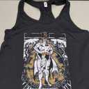 DC Comics Warner Bros. Womens Batman Batman Tarot Women's Fast Fashion Racerback Tank Top Shirt, Black, XXLarge US
