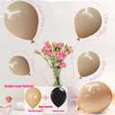 Double Stuffed Beige Balloons, Nude Beige Tan Balloon Arch,18 12 10 5 Inch Double Stuffed Apricot Brown Different Sizes for Neutral Baby Shower,Boho Party,Teddy Bear Birthday Party Decoration(Beige01)
