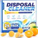 Qucship Orange Citrus Garbage Disposal Cleaner Tablets  1 Pack of 24 Tablets  Keep Your Sink Smelling Fresh & Clean with Every Use
