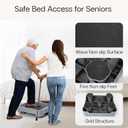 StrongTek 5.7" Adjustable Step Stool, Non-Slip One Step Platform for Adults & Seniors, Portable Mobility Aid and Stair Assist for Kitchen, Bathroom, Bedside & Outdoor