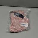 Women's Casual Ruffled V Neck Chiffon Blouse Short Sleeve Office Work Elegant Shirt Vintage Basic Tops (Pink Print) S