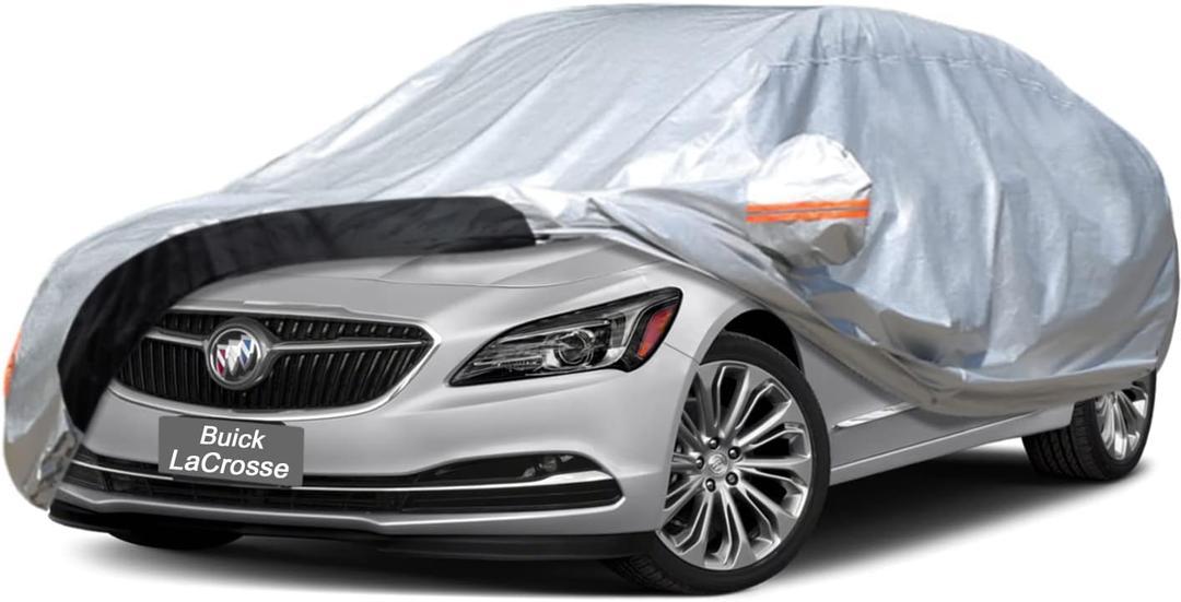 GUNHYI Car Cover Custom Fit Buick Lacrosse (2004-2025) Waterproof for Automobiles, Oxford Sun Rain Dust Snow Protection (Ships from US Warehouse, Delivery 3-8 Days) (Single Layer-Oxford)