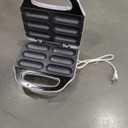 Corn Dog Waffle Maker, Hot Dog Waffle Machine with Non-stick Coating Plate, Hot Dog Maker Toaster Make 6 Corn Dogs, Corn Dog Waffle Machine Make Corn Dog in Minutes, Easy to Clean, White