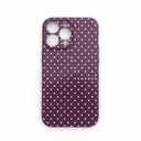 Polka Dot Phone Case for iPhone 17 Pro Cute Fashion Pattern Case 6.3", Aesthetic Trendy Stylish Print Design Women Girly Cover Camera Protective Gloss Soft Slim Shockproof TPU Funda, purple