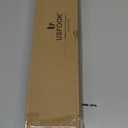 Bronze Curtain Rod 32 to 58 Inch(2.6 to 4.8 ft) with Brackets, USFOOK 7/8 Inch Splicing Single Curtain Rods for Windows 20 to 54 In, Adjustable Decorative Curtain Pole with Square Finials