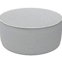Outdoor/Indoor Inflatable Stool Ottoman, All Weather Patio Footrest Pouf, Portable Round Ottoman for Patio Garden, Camping or Home, D21xH9 Inches