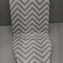 Folding Ironing Board for Small Space, RAINHOL Mini Collapsible Ironing Boards, with Hook, Iron Rest, Heat-Resistant 100% Cotton Cover and Pad, Gray and White Stripes, 31" x 12", Steel Mesh