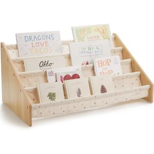 ZICOTO Decorative Bookshelf for Kids - Beautiful Shelf to Display All Books - Perfect Nursery Organizer for Baby Girl or Boy's Montessori Bedroom or Toddler Play Room Decor (Terrazzo)
