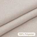 2 x Lecloud Estelle Linen Light-Filtering Curtain Tiers, Kitchen Short Curtains 24 Inch Length, Soft Textured Curtains, Rod Pocket Window Treatments (Each 30 W x 24 L, 2 Panels Set, Linen)