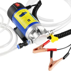 Oil Pump 12V 100W, Oil Extractor Pump for Engine Oil Change, Electric Fluid Transfer Pump for Motor Oil, Gear Oil, Transmission Fluid Removal, Self-Priming Oil Transfer Pump for Car, Mower, Marine