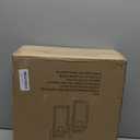 Outdoor Wall Light Fixtures, Exterior Waterproof Wall Lanterns, Porch Sconces Lighting with E26 Sockets & Glass Shades, Modern Matte Black Outside Lights for Patio Front Door Entryway Garage, 2-Pack