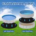 15 FT Round Pool Liner Pad for Above Ground Pool, Durable Pre-Cut Under Pool Padding, Puncture Protection and Extend Liner Life