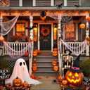 2 x C7 LED Light Bulbs, 12 Pack Halloween Orange Outdoor String Lights Replacement Bulbs, 0.6W E12 Candelabra Base for Patio, Halloween & Christmas Party Decor