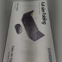 Foldable Keyboard and Mouse, Samsers Folding Bluetooth Keyboard Combo, 2.4G + BT5.0 x 2, Full-Size Portable Travel Keyboard & USB-C Rechargeable Wireless Mouse for iOS Android Windows Mac OS