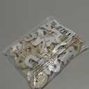 WILLBOND 52 Pieces Self Adhesive Pearl Rhinestone Letter Patches A-Z Bling Rhinestone Letter Stickers Glitter Alphabet Appliques Sticker for DIY Clothes Bags Hats Phone Backpacks(Gold)