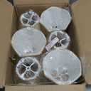 Royal Designs, Inc. CSO-1028-5EG-6 Softback Scalloped Bell Chandelier Shade with Designer Trim, 3 x 5 x 4.5, Eggshell, 6-Pack