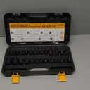 31-Piece Torx Bit Socket Set: 14 Star Bits T8-T70 & 13 E-Torx Sockets E4-E24, Premium CR-V & S2 Alloy Steel, High Torque Laser Marked for Automotive Mechanic