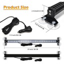 2 Pack VGETTING 23 Inch Emergency Flashing LED Traffic Advisor Strobe Light Bar 80LED Interior Safety Warning Lights Rear Windshield Warning Light Bar for Construction Vehicles Trucks Color Unknown