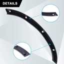 SecosAutoparts Door Section Wheel Eyebrow Arch Trim Rear Right Compatible with Tesla Model X 2016-2024 Replace# 104589500E