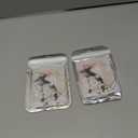 2 x Christmas Tree Decorations, Acrylic Christmas Tree Ornaments, Double-Printed Animal Hanging for Christmas Tree, Home Decor, Children's Gifts (Cow)