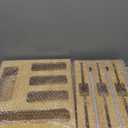 NIKUY 9 IN 1 Bamboo Foil and Plastic Wrap Organizer for Kitchen Drawer, Plastic Bag Organizer Organization and Storage, Food Storage Bag Organizer with Labels for Quart Gallon Snack Sandwich Bag