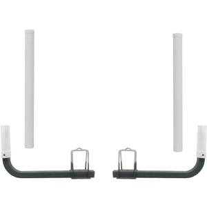 Galvanized Steel Boat Trailer Guide with PVC Pipes for Ski Boat Fishing Boat, Sailboat Trailer 40 Inches (White)