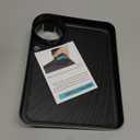 SEVEN SPARTA Car Seat Tray for Kids Toddler Travel with Soft Rubber Base, Rotatable and Removable Cup Holder Snack Tray for Food Color and Play for Family Road Trip Essentials (1, Standard Base)