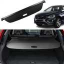 Cargo Cover for Volvo XC60 2010 2011 2012 2013 2014 2015 2016 2017 Rear Trunk Cover Fit Trunk Security Cover Shielding Shade Car Accessory Black