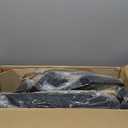 Sweetcrispy Home Office Managerial Executive Chair, Flip Up Armrest Ergonomic Mesh Adjustable Swivel Mid-Back Computer Desk Chair with Comfortable Lumbar Support, Comfy Arms for Bedroom,Study (Black)