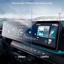 2PCS Car Screen Protector for 2024 2025 EV9 (Light/Light Long Range/Wind/Land/GT-Line) Accessories Navigation Nano Touchscreen Protector Film HD Clear Bubble Free 12.3''