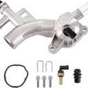 Engine Coolant Housing Water Outlet Aluminum - Repalcement for Chevy Cruze, Sonic, Trax and Buick Encore 1.4L - Replaces 25193922, 13251447 and More