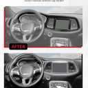 Voodonala Dashboard Instrument Cluster Panel Cover Trim for Dodge Challenger 2015-2026, Center Console Gauge Cluster Protector Interior Accessories, Black 4pcs
