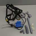 Electric Aquarium Gravel Cleaner with Filter, Upgraded 6-in-1 Automatic Water Changer & Sand Washer, 2000L/H Adjustable Flow for Freshwater & Saltwater Fish Tank Cleaning