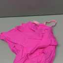 B2prity Women Cutout One Piece Skirt Swimsuit V Neck Wrap Tie Back Swimdress Tummy Control Bathing Suits Hot Pink Size M