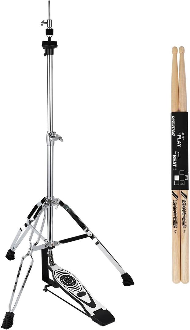 Hi Hat Stand,Cymbal Stand,High Hat Stand with Pedal,Practice High Hat great for 8'' 10'' 12'' 13'' 14'' 15'' 16''Cymbals