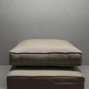 Honeycomb Outdoor Deep Seat, 24 x 23, Textured Solid Almond Chair Cushion for Patio Furniture