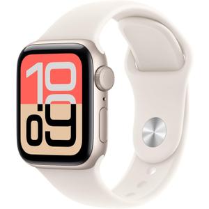 Apple Watch SE 3 [GPS 40mm] Smartwatch with Starlight Aluminum Case with Starlight Sport Band - S/M. Fitness and Sleep Trackers, Heart Rate Monitor, Always-On Display, Water Resistant